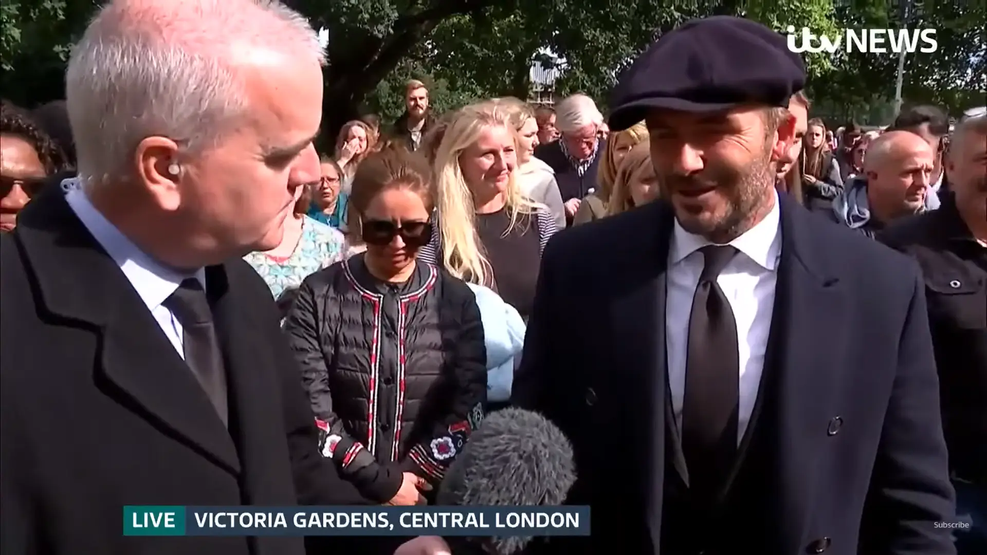 David Beckham queued with the general public for over 12 hours to pay his respects to the Queen.