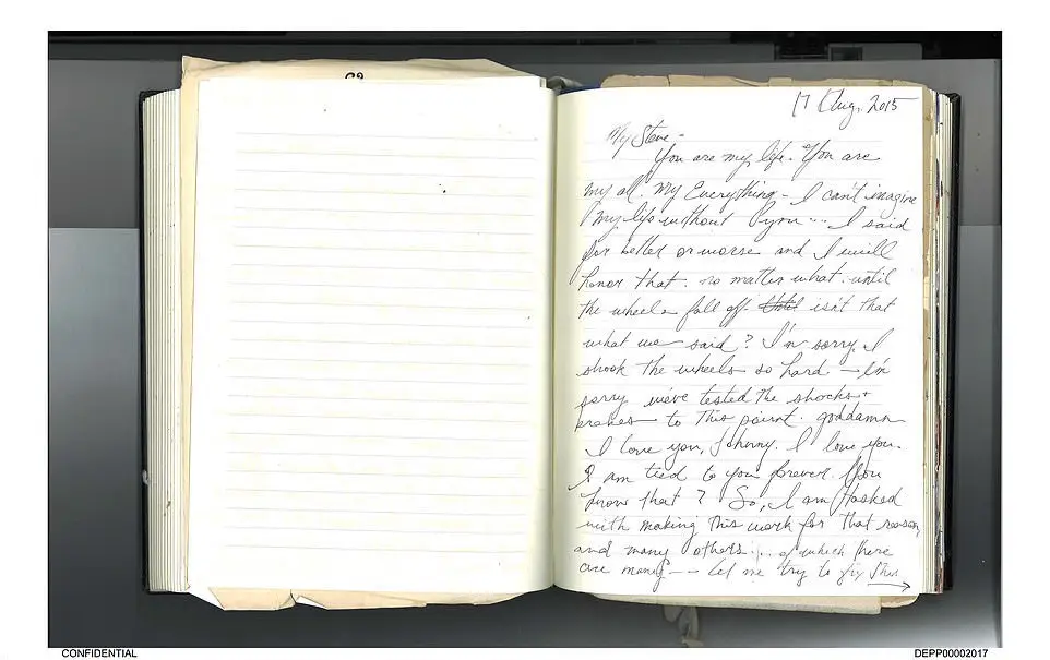 Amber Heard wrote: "I have seen in you the true bones of friendship and respect but I still more than ever want to rip you apart, devour you and savor the taste."