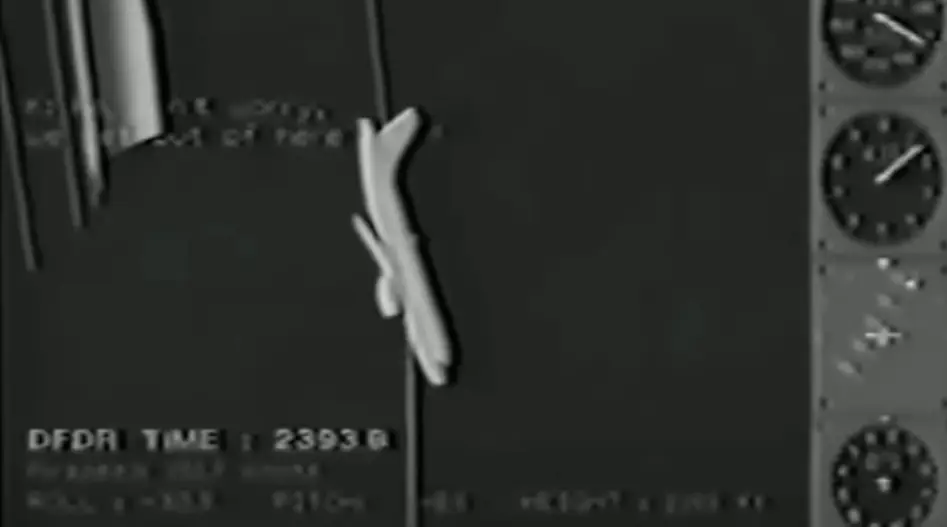 The plane lost control and eventually crashed, killing everyone onboard (YouTube/MorfoAtari)