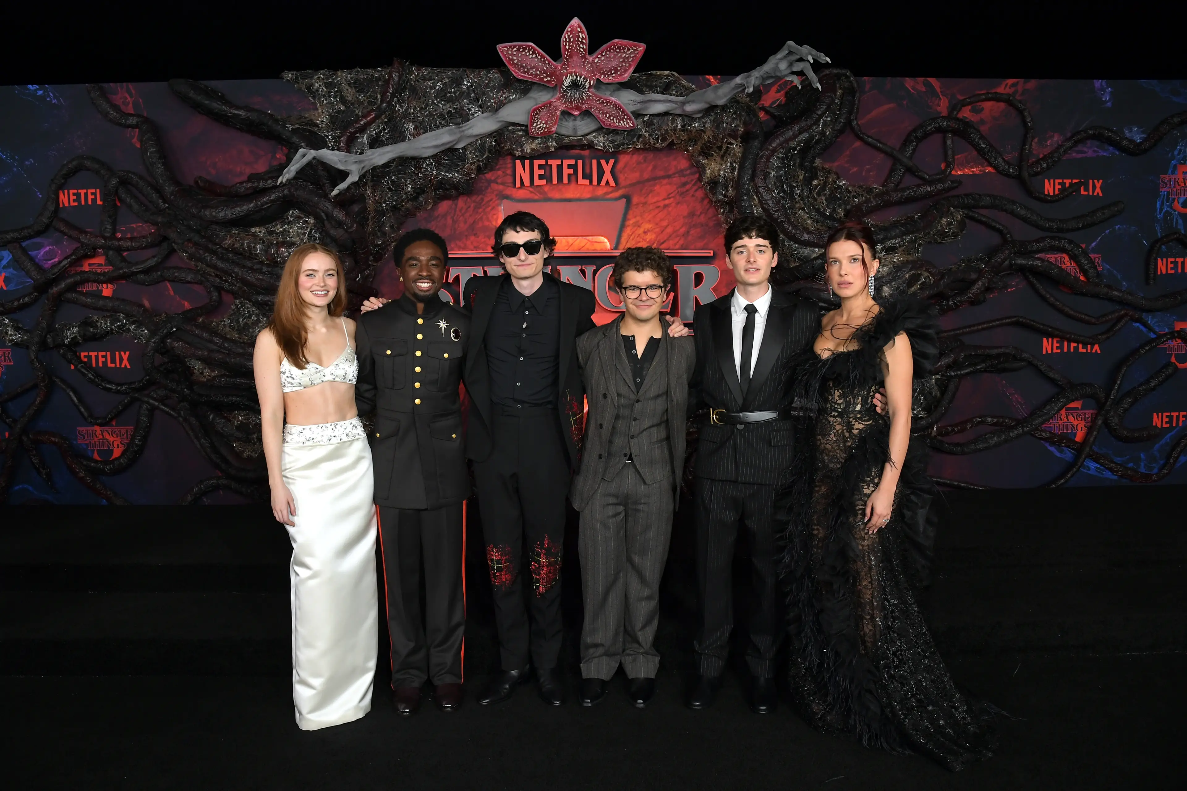 The main Stranger Things gang (Charley Gallay/Getty Images for Netflix)