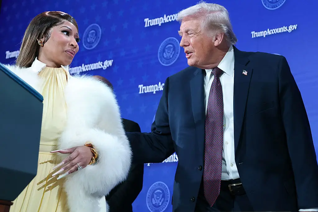 Minaj and Trump have recently become allies (Win McNamee/Getty Images)