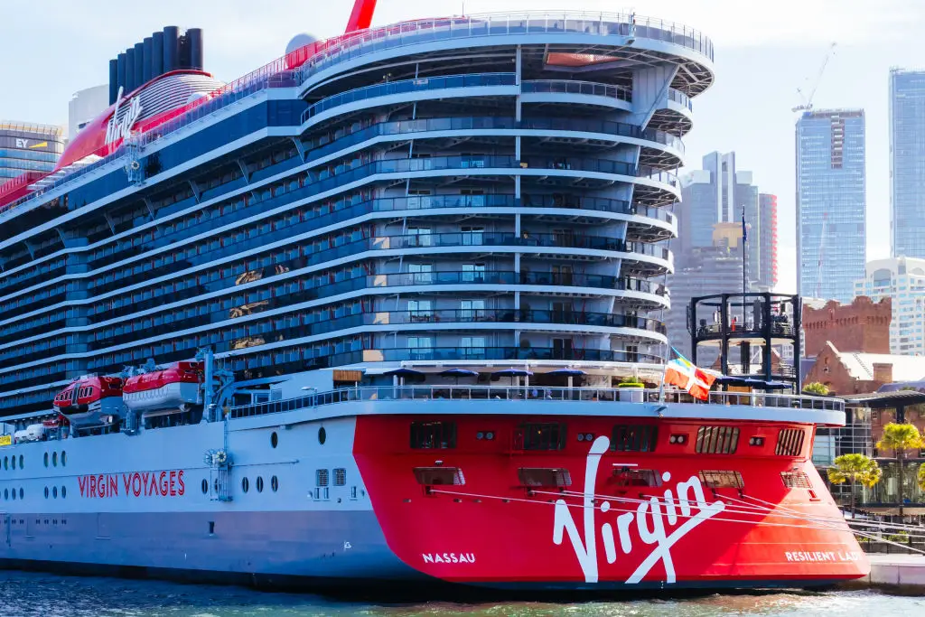Virgin Voyages' Resilient Lady, pictured in Sydney, Australia (Chris Putnam/Future Publishing via Getty Images)
