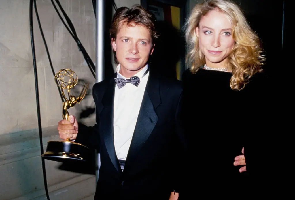 Fox and Pollan in 1987 (Vinnie Zuffante/Getty Images)