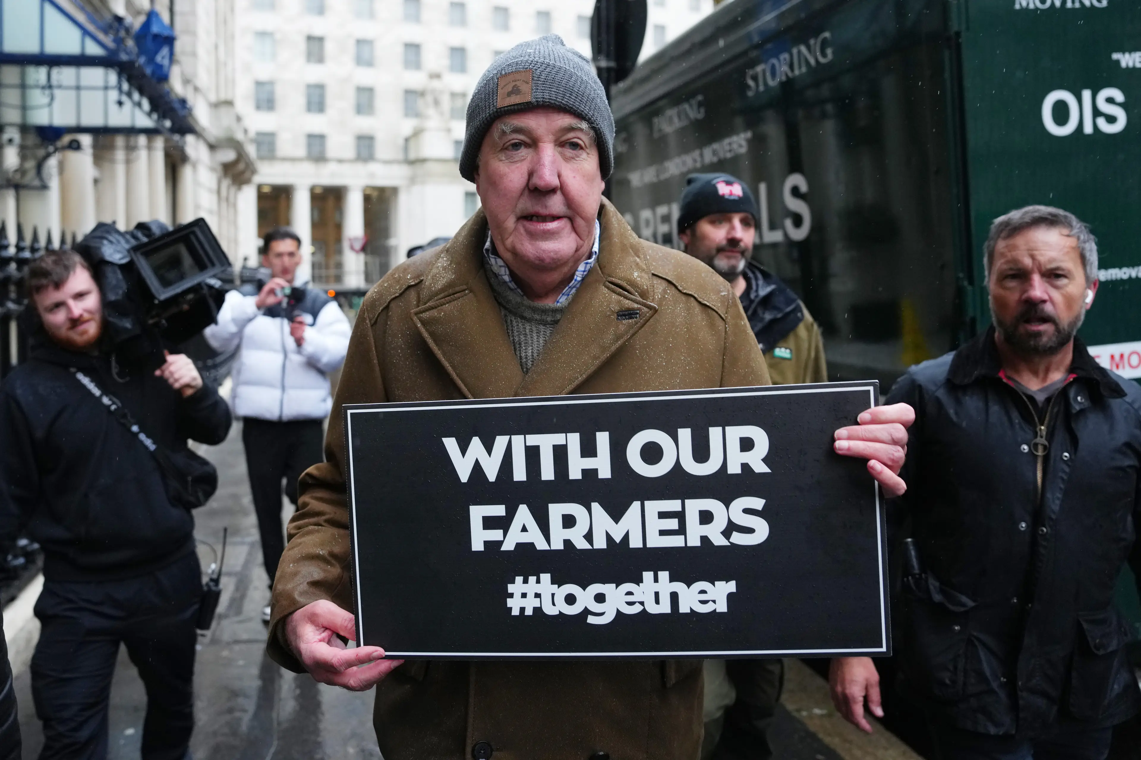Clarkson took part in protests against the government's announced changes to inheritance tax which came into effect last month (Carl Court/Getty Images)