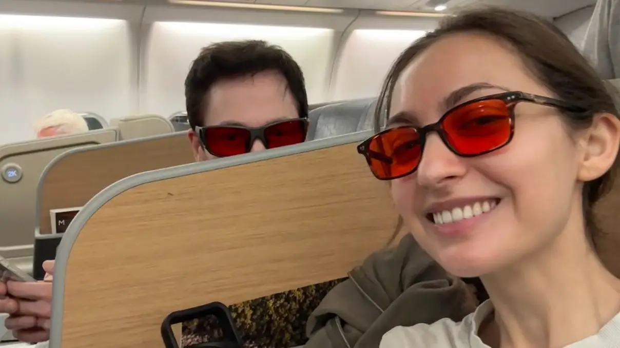 Bryan Johnson's orange glasses flight hack has been approved by an optometrist - here's what they do