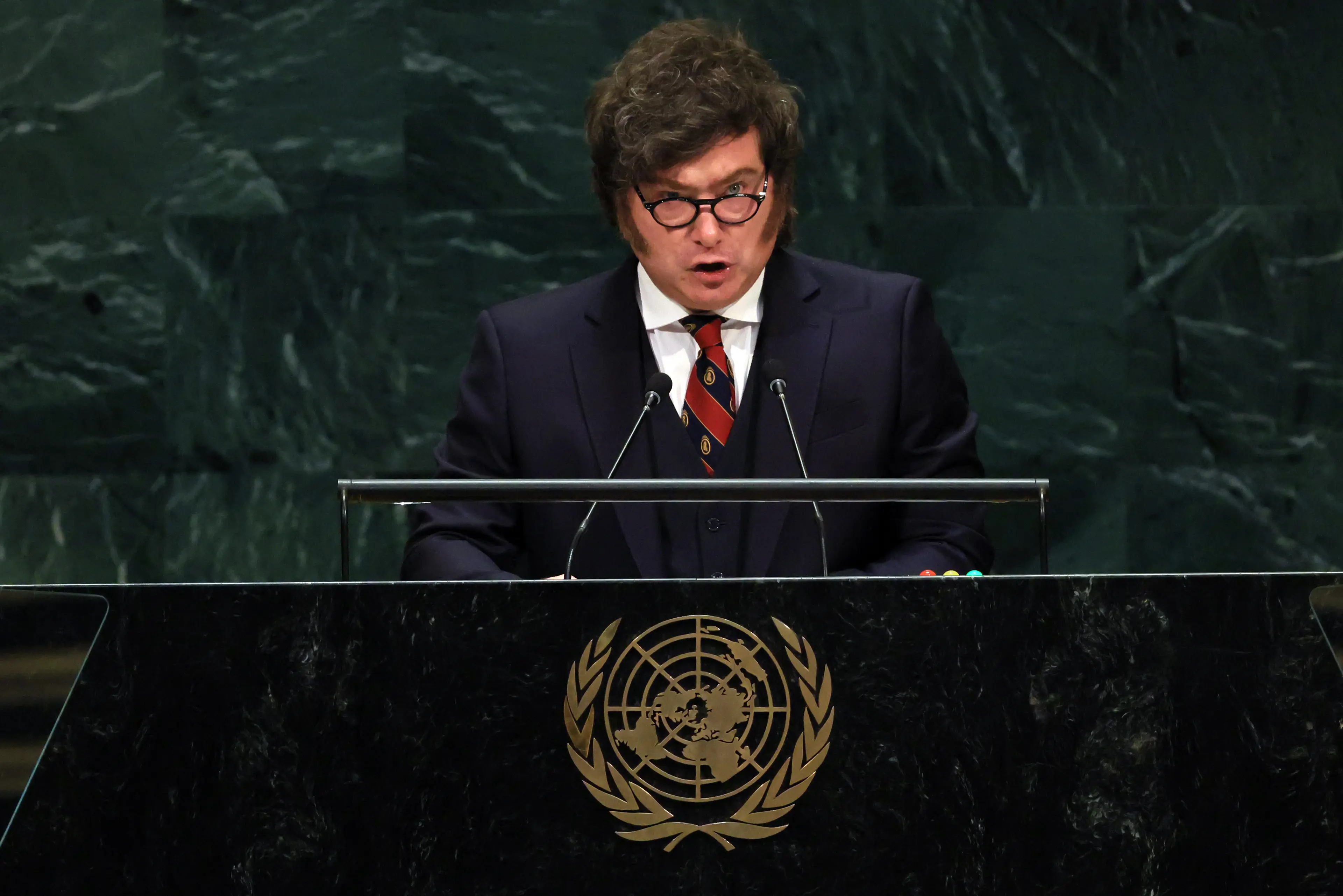 Javier Milei has said his country will ‘take matters into our own hands’ (Spencer Platt/Getty Images)