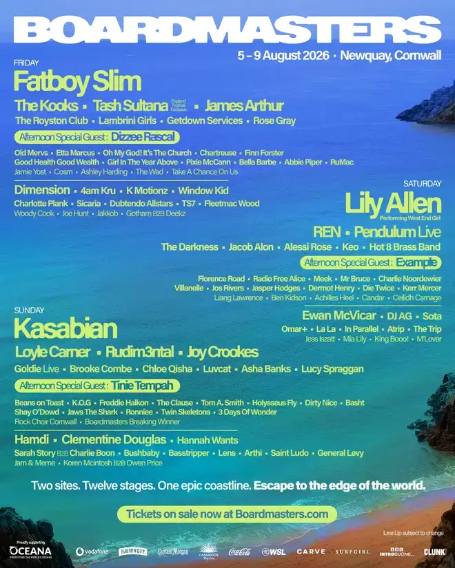 Lily Allen is the final headline act to be announced (Boardmasters)
