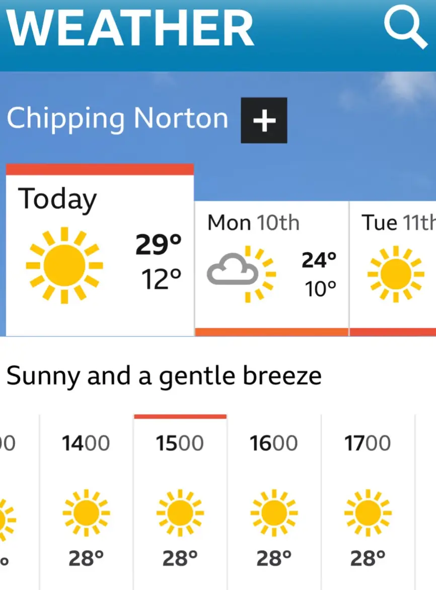 Clarkson shared a very blunt update to Instagram after checking out the weather forecast (Instagram/@jeremyclarkson1)
