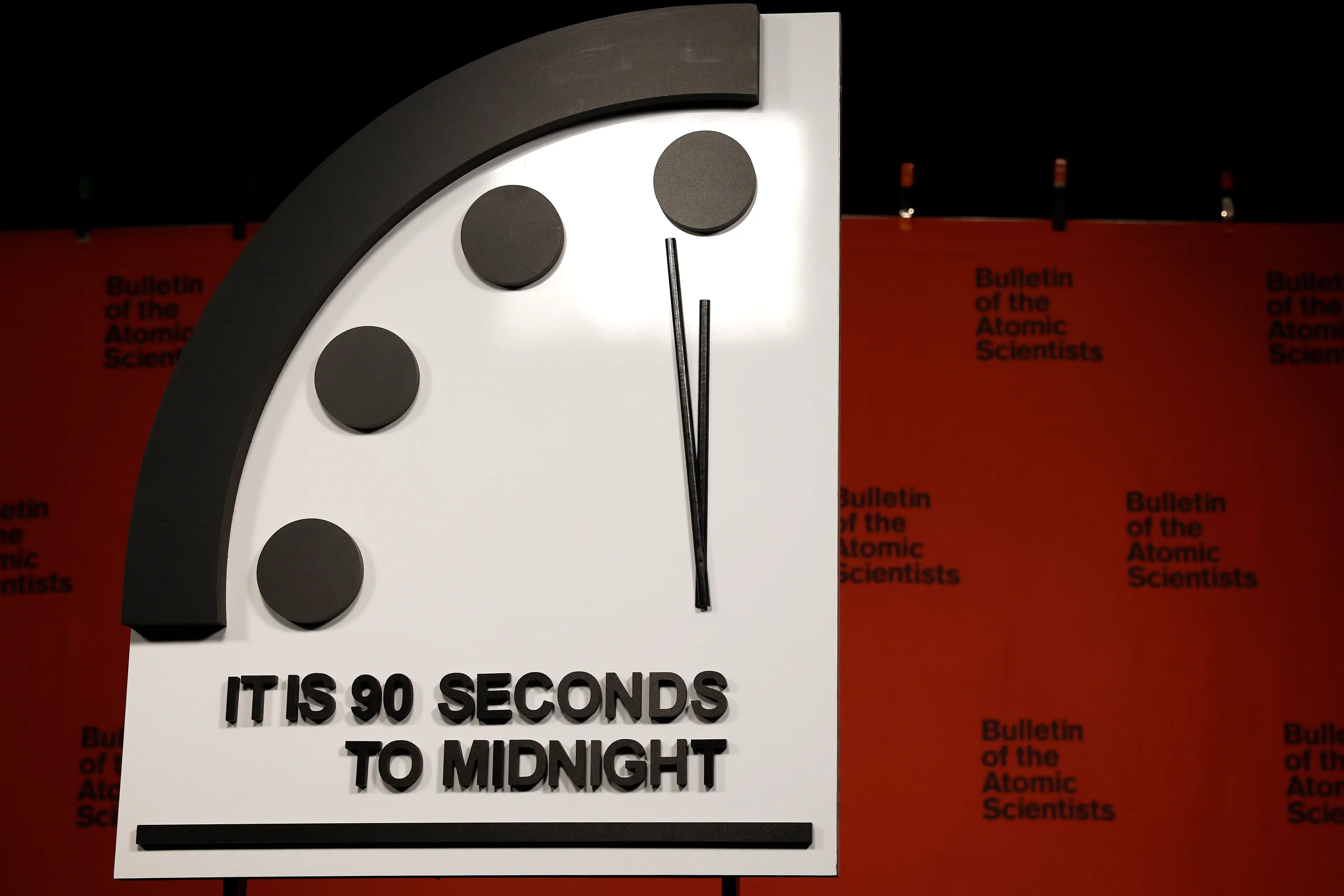 The Doomsday Clock has never been closer to midnight.