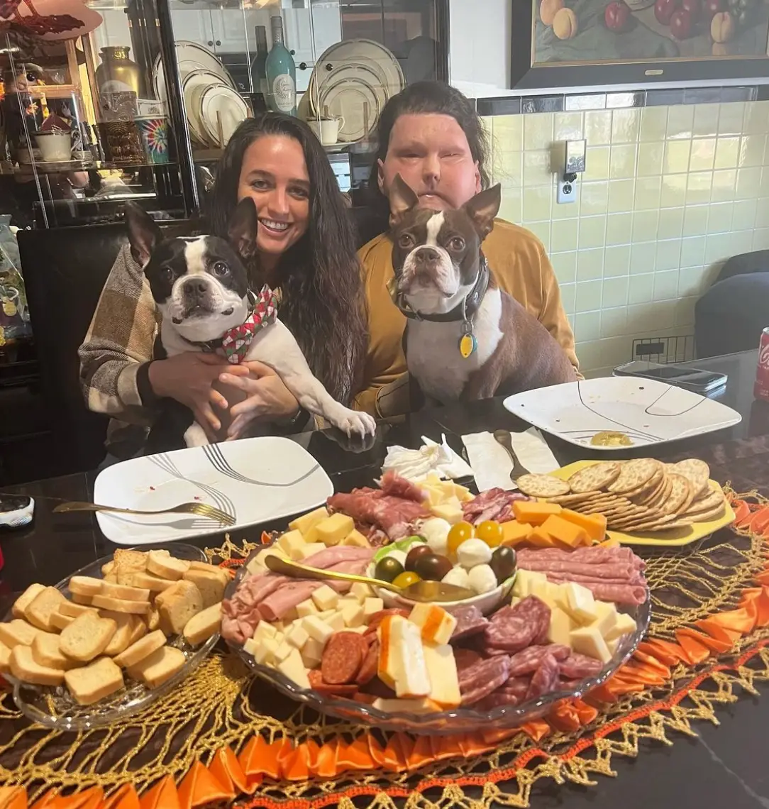 The couple bonded over their love of Boston Terrier dogs (Instagram/joeroydimeo/Jam Press)