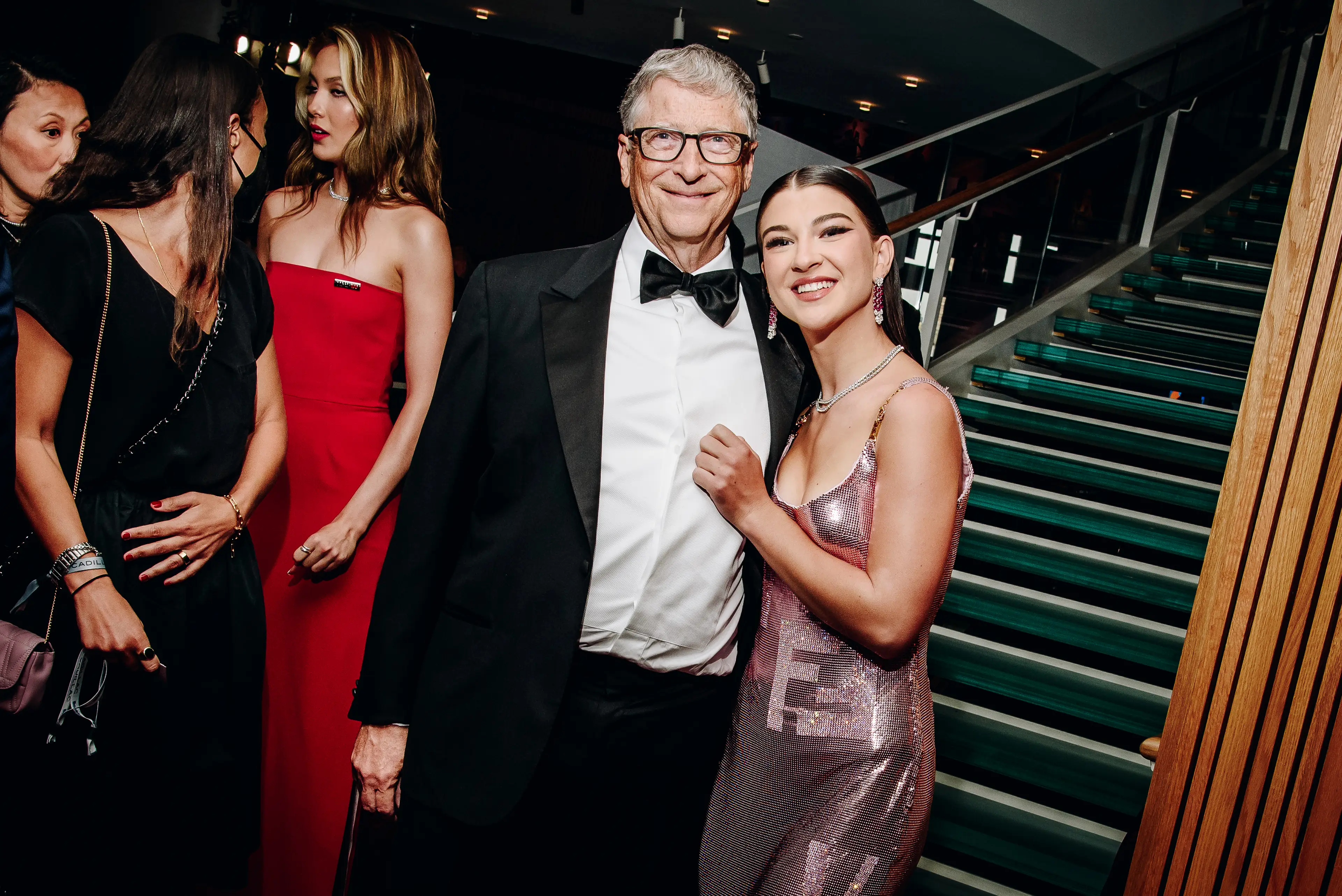 Gates and his youngest daughter, Phoebe (Nina Westervelt/Variety/Penske Media via Getty Images)
