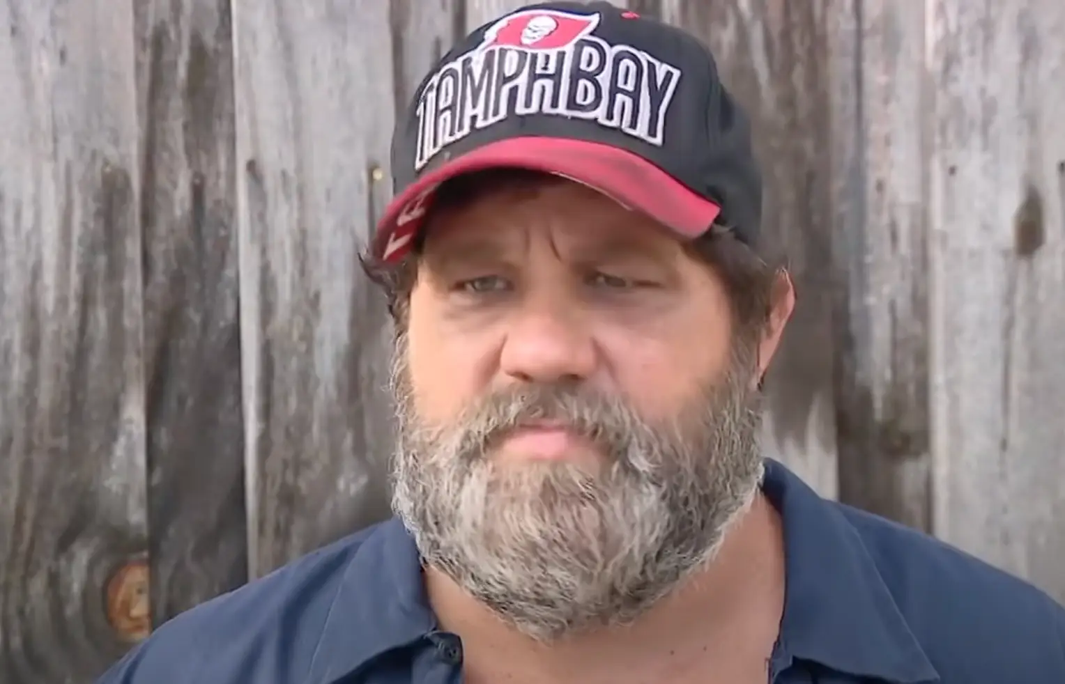 Jeremy was very emotional about revisiting the sinkhole (Fox13)