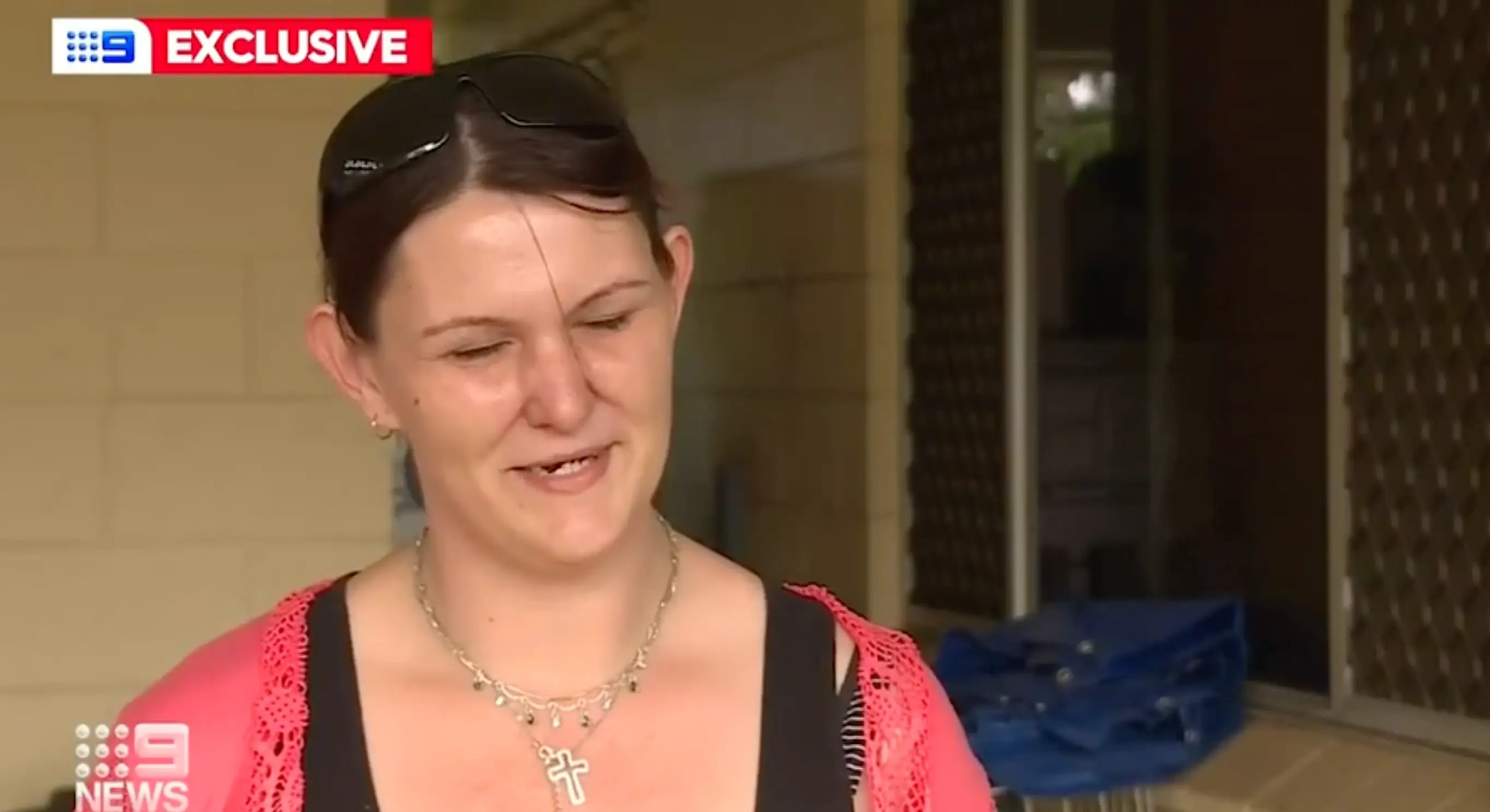 The mum thought it was funny at first. (9News)