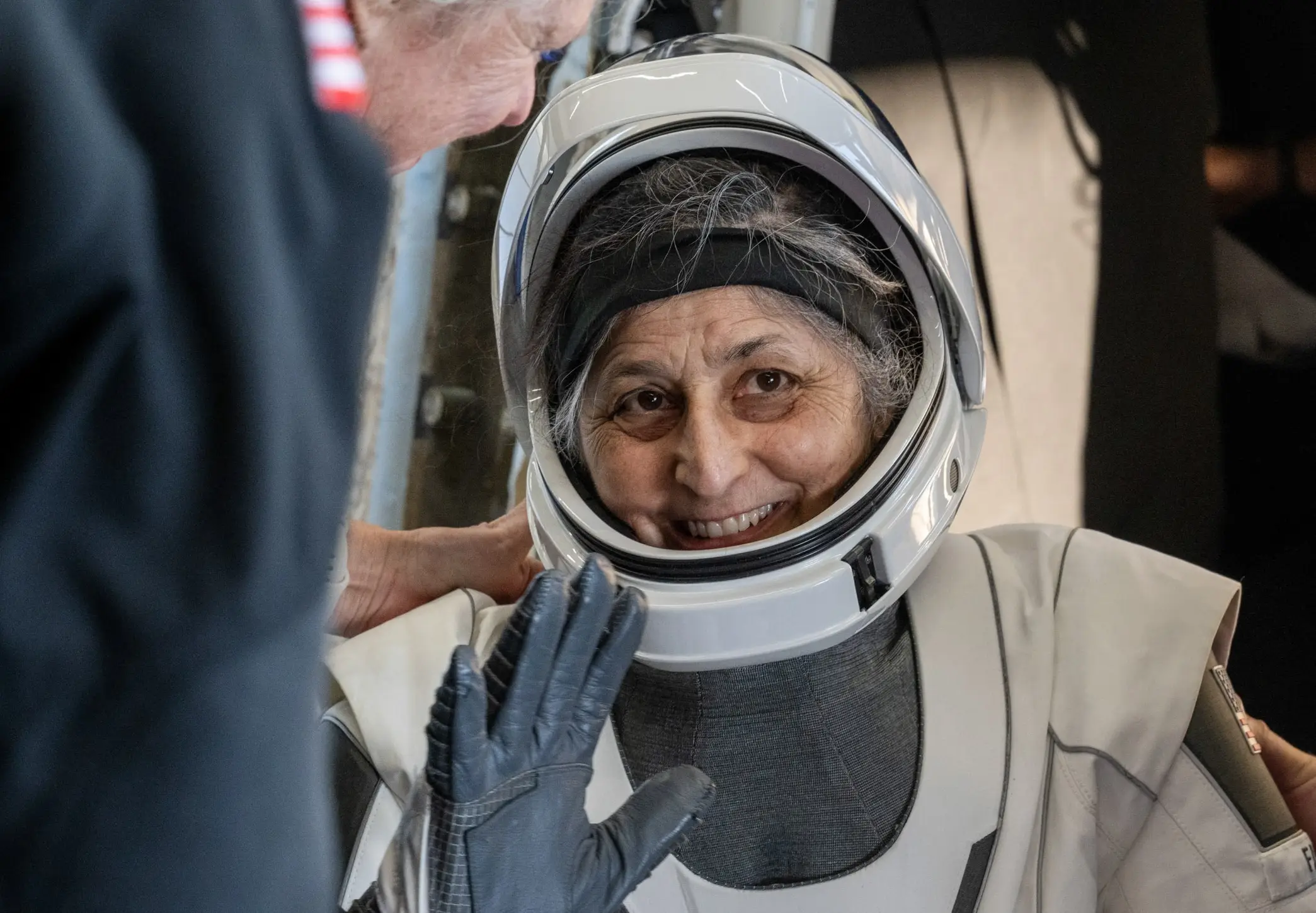 Suni Williams is back after nine months in space (NASA / Keegan Barber / Handout/Anadolu via Getty Images)