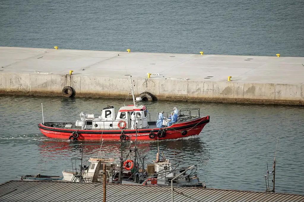 Hospital boats carrying people in hazmat suits have set off for the MV Hondius, as the hantavirus is a very deadly disease (AFP via Getty Images)