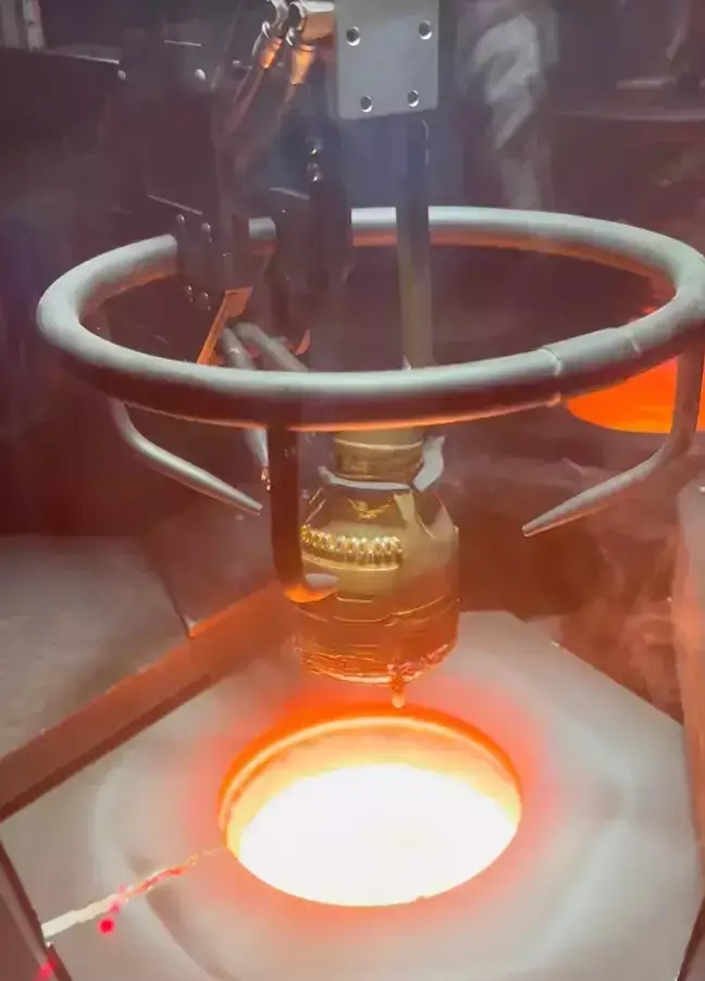 The New York bottle was incinerated and melted down in a vat of molten lava.