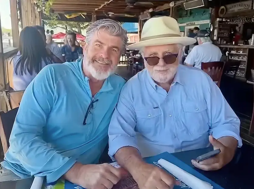 Michael Goessling (left) with Michael McDonald (KMOV)