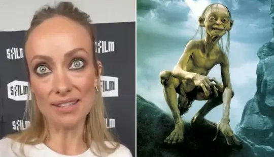An X user posted a side-by-side pic of Wilde and Gollum (San Francisco Chronicle/New Line Cinema)