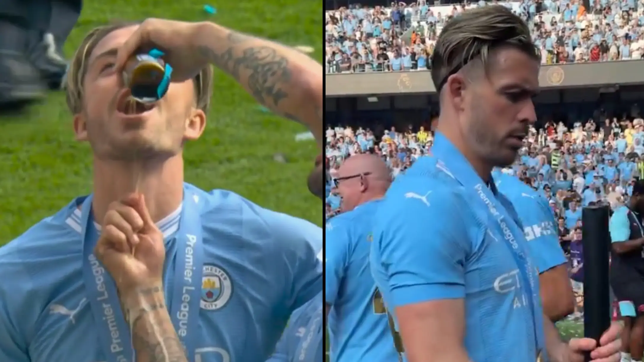 Jack Grealish suffers awkward moment as he gets on sesh minutes after Manchester City win Premier League