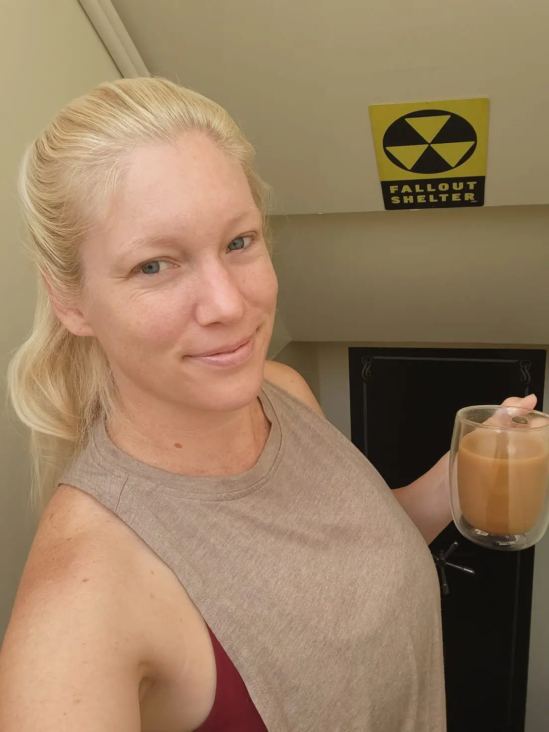 Caitlin is loving life in the underground bunker (@undergroundgirl1/SWNS)