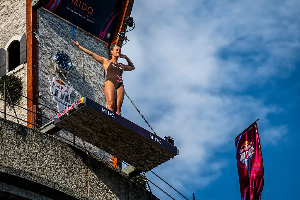 Iffland is also known for cliff diving (Dean Treml/Red Bull via Getty Images)