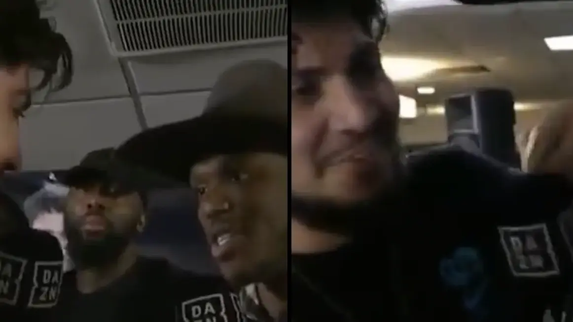 KSI gets into scrap with Dillon Danis at press conference during livestream
