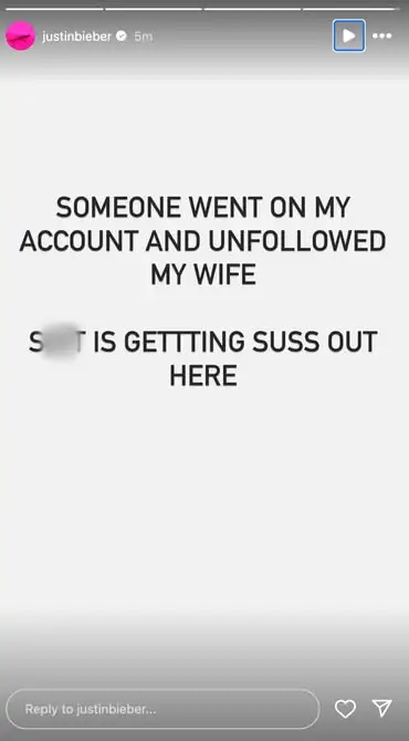 The plot thickens, but also you have your answer (Instagram/@justinbieber)