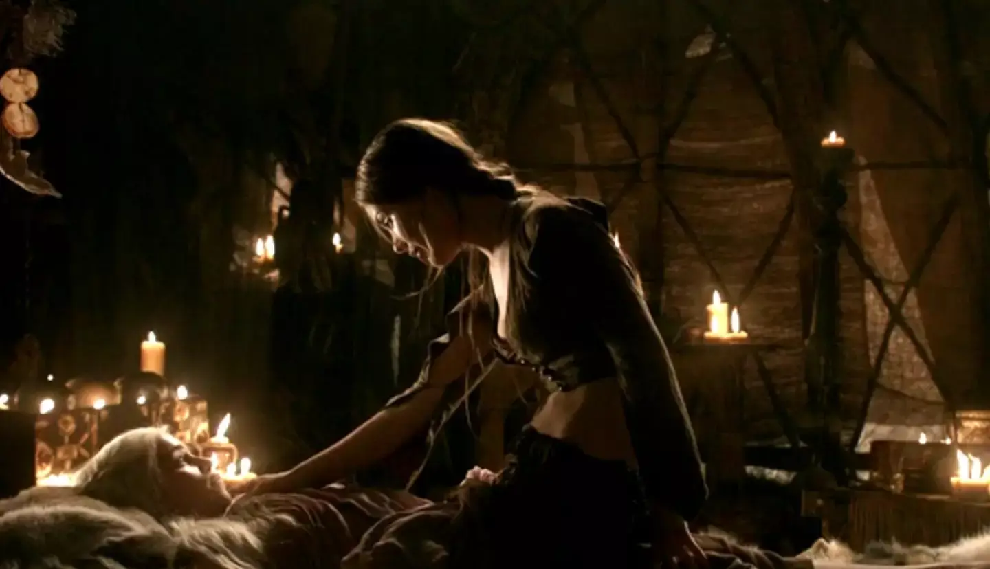 However the 'mildly lesbian' moment with Doreah actress Roxanne McKee would be the most 'awkward' for her (HBO)