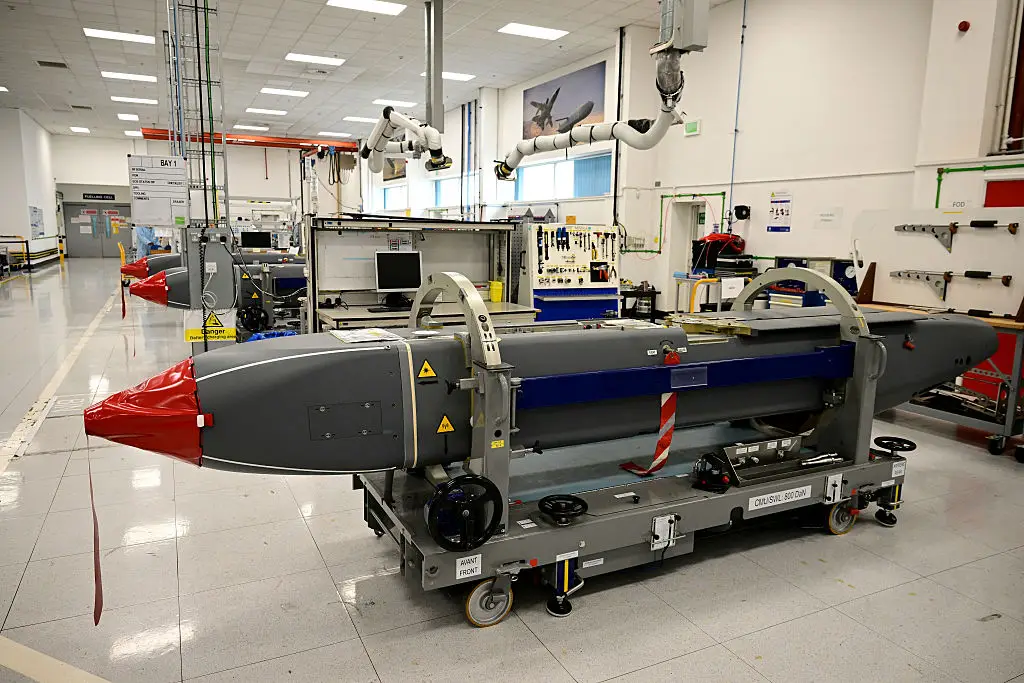 There is a factory in Stevenage which makes Storm Shadow missiles (EN STANSALL/POOL/AFP via Getty Images) 
