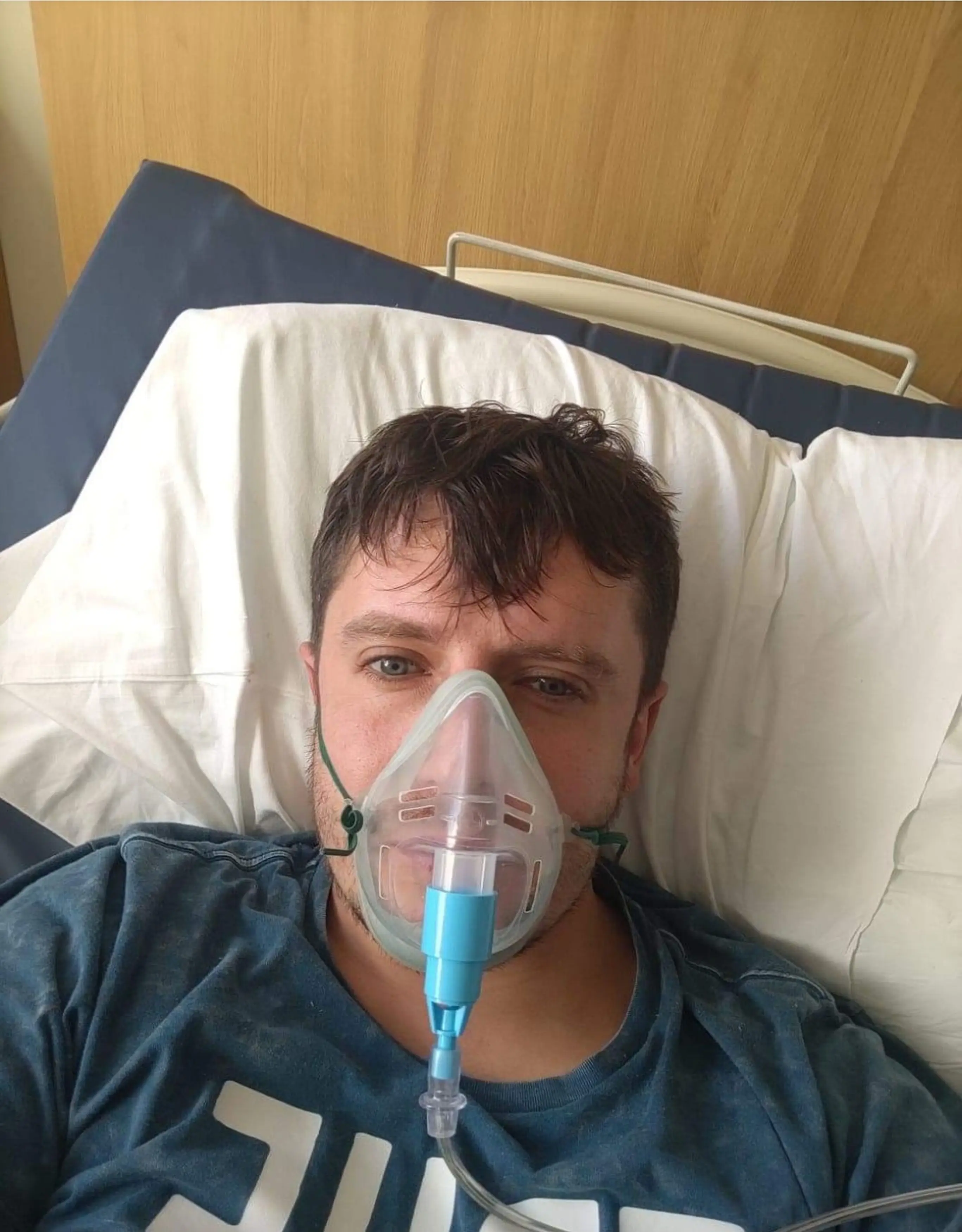 Matthew Langsford says he's developed invasive aspergillosis from living in a flat covered in black mould (Kennedy News and Media)