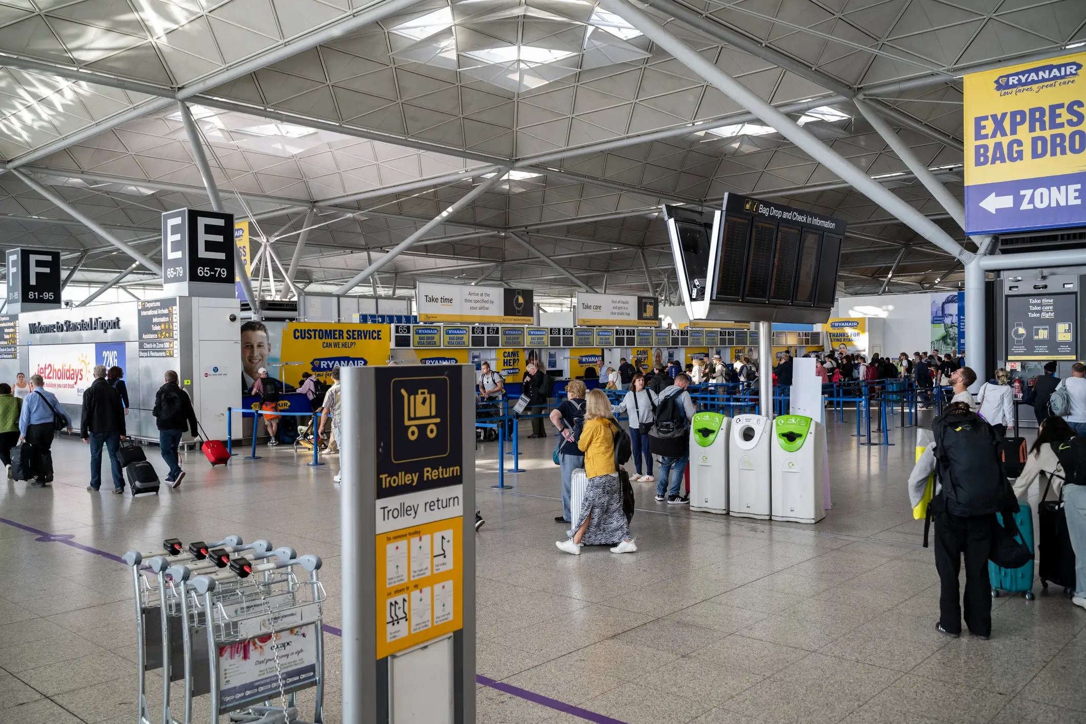 London Stansted was also effected (Getty Images)