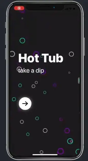 Hot Tub's creators previously gave fans a sneak peek of what the app looks like (X/@C1d3rDev)