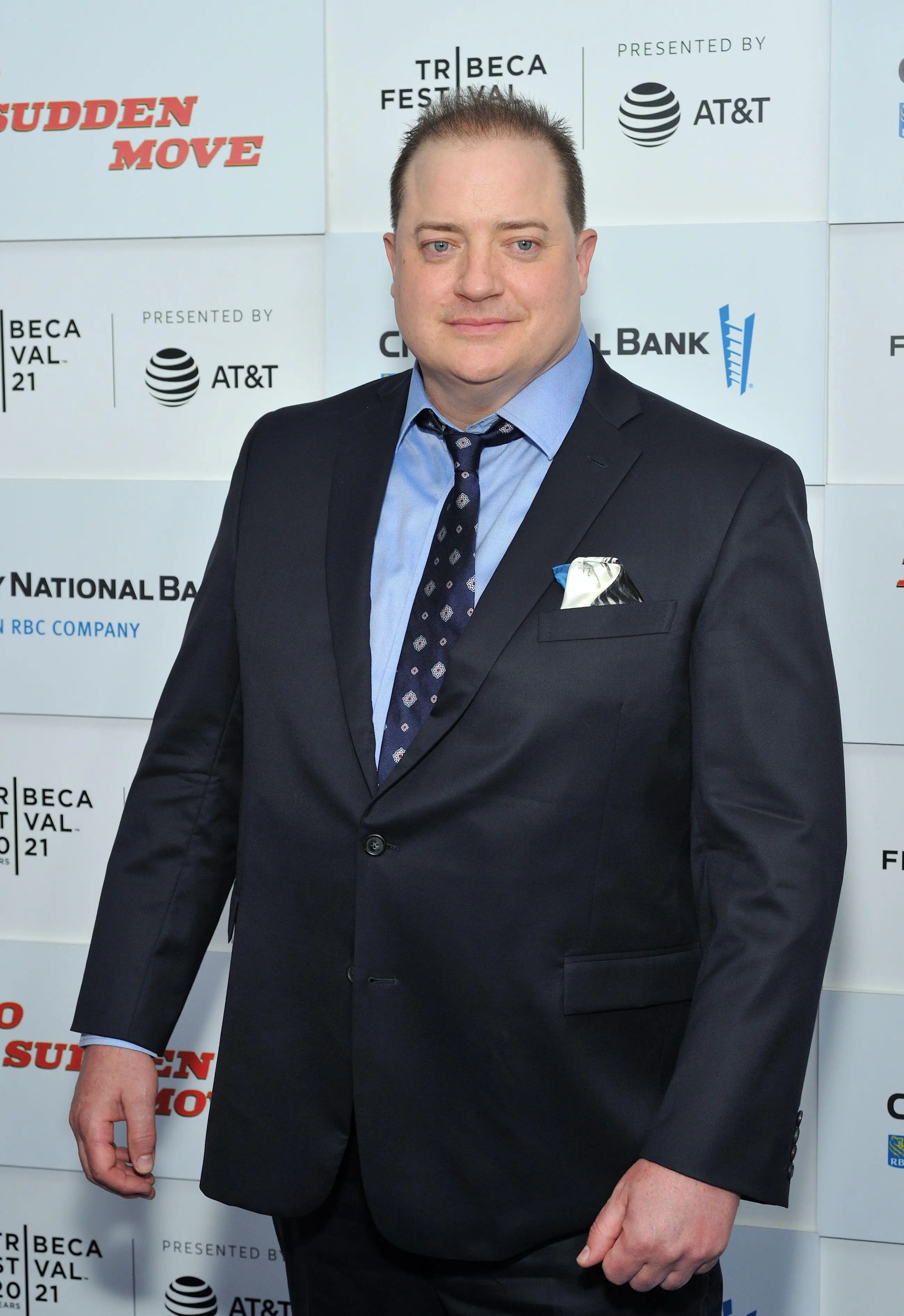 Brendan Fraser at the world premiere of No Sudden Move at the Tribeca Festival 2021.