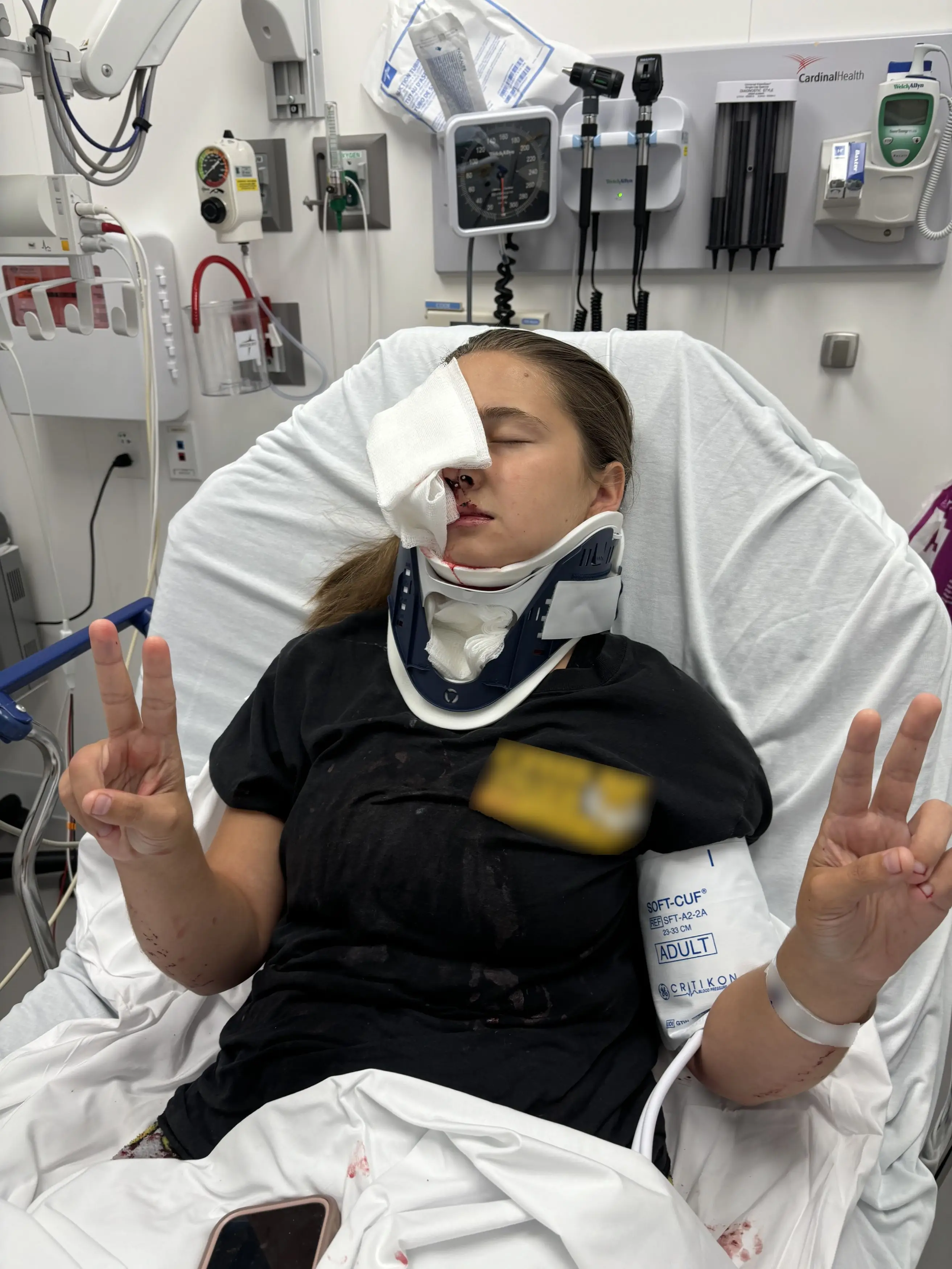 Her family are raising money for the remaining surgeries she has to go through. (Kennedy News and Media)