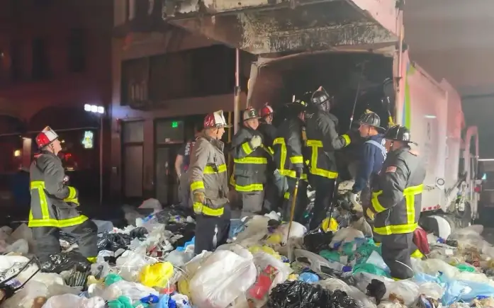 The man was transported to hospital in a serious condition (San Francisco Fire Department)