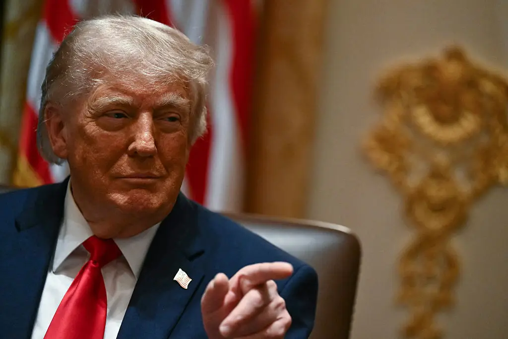 Trump also mixed up Venezuela and Iran. (Kent NISHIMURA / AFP via Getty Images)