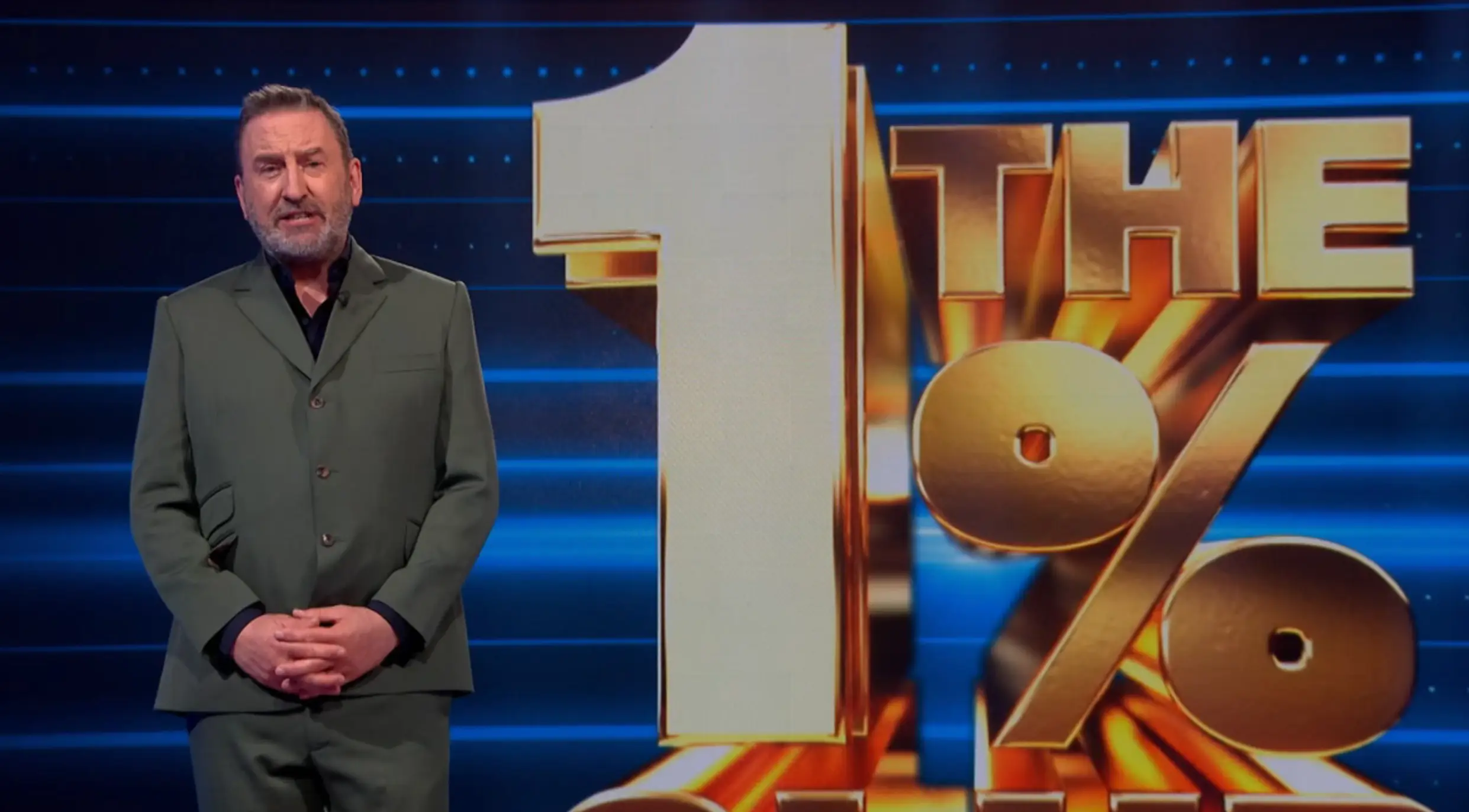 Lee Mack offered commiserations after they were unable to get the question right (ITV)