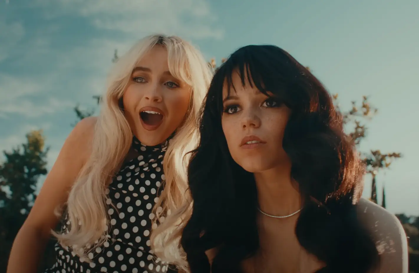 Sabrina Carpenter and Jenna Ortega (YouTube / Sabrina Carpenter)