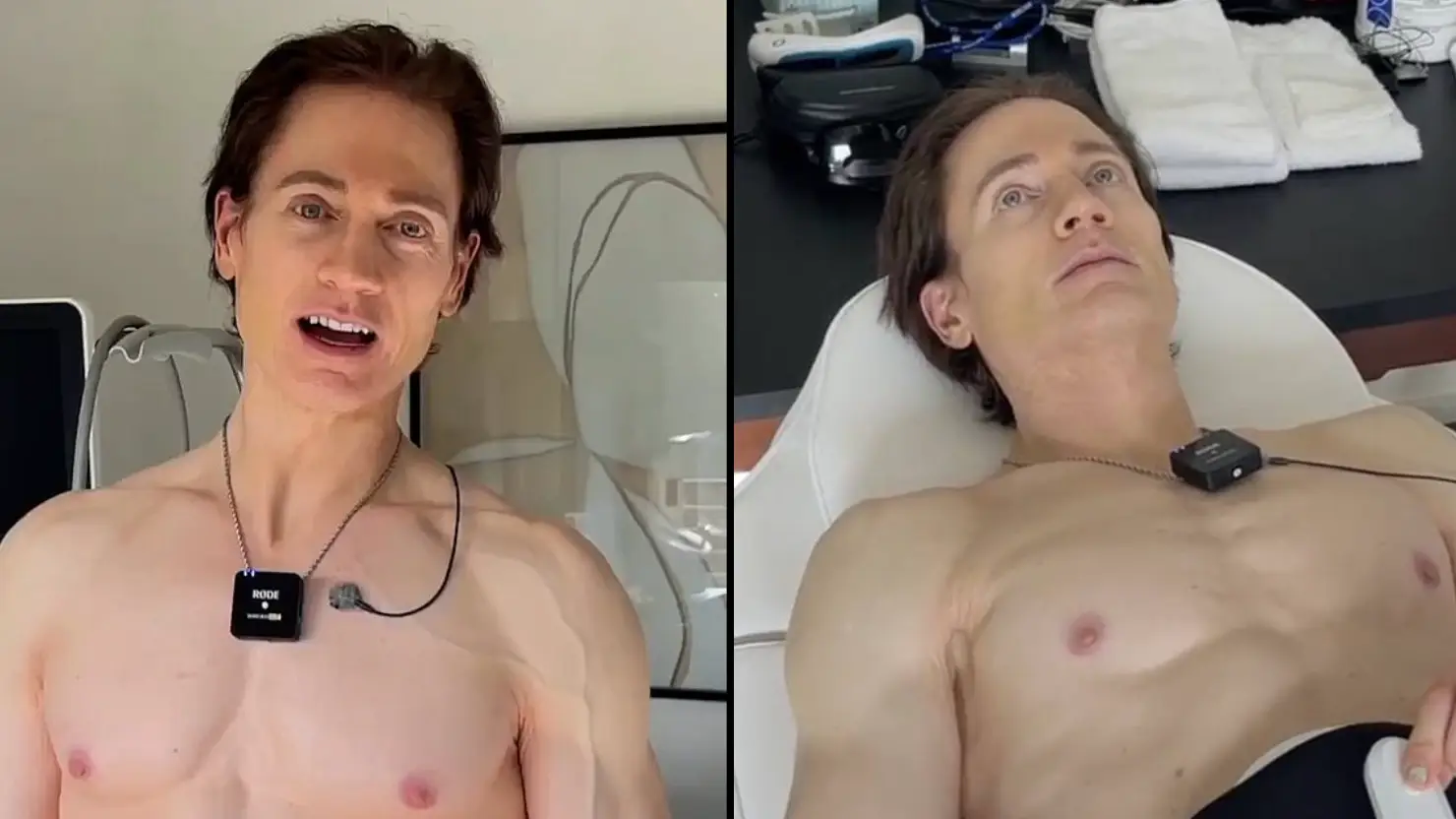 Biohacker, 45, who spends $2m a year trying to de-age himself gets injected with the blood of teenage son