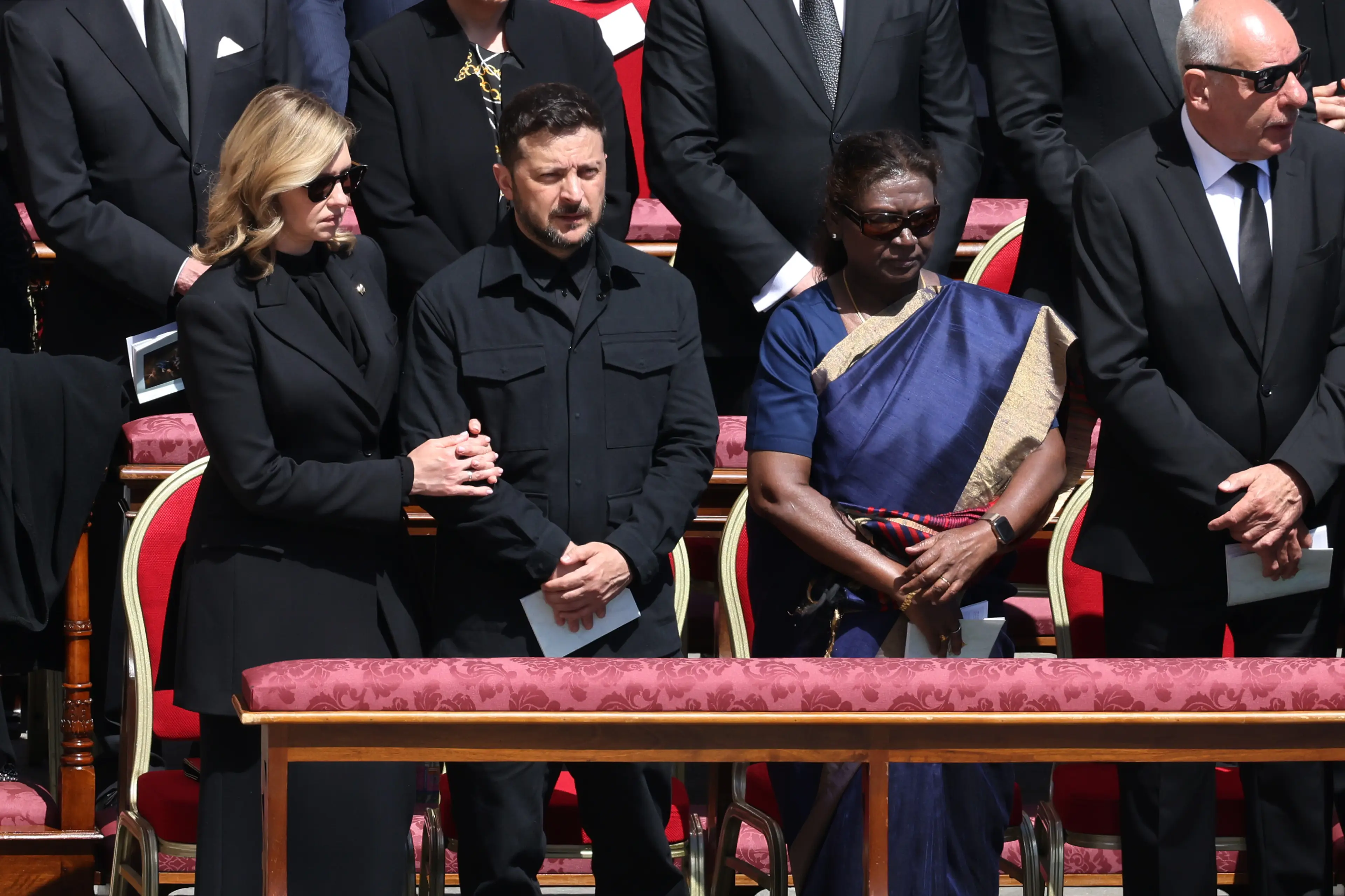 Zelenskyy has come under fire for not wearing a suit at Pope Francis' funeral - but there's a reason behind his fashion choice  (Alessia Pierdomenico/Bloomberg via Getty Images)