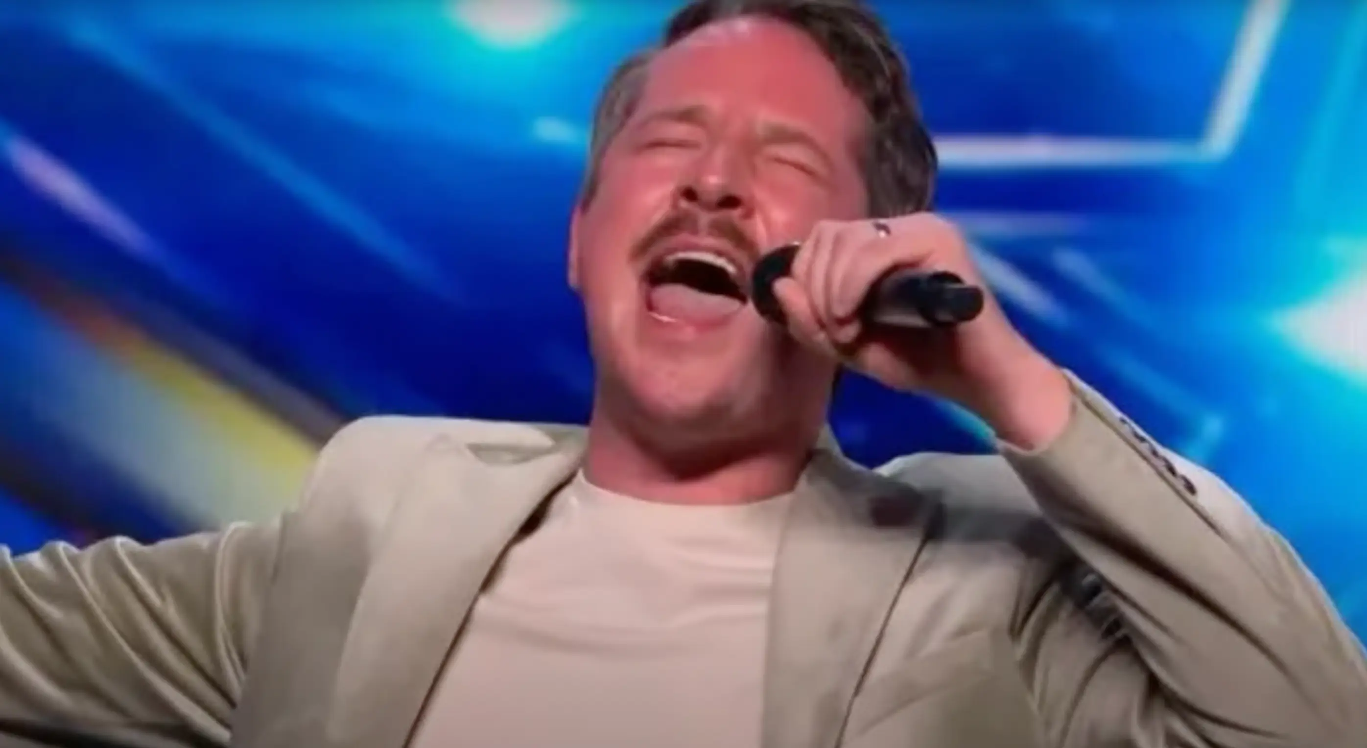 Max Fox was pulled from the crowd (ITV)