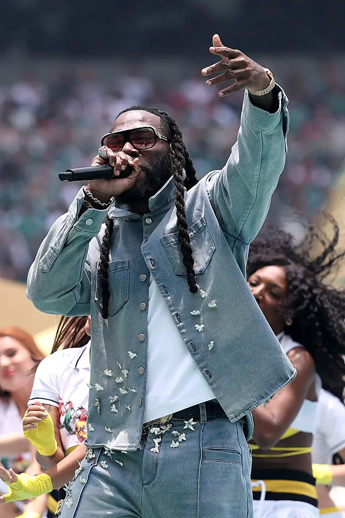 Burna Boy collabed with Shakira on this year's World Cup song (Ryan Pierse - FIFA/FIFA via Getty Images)