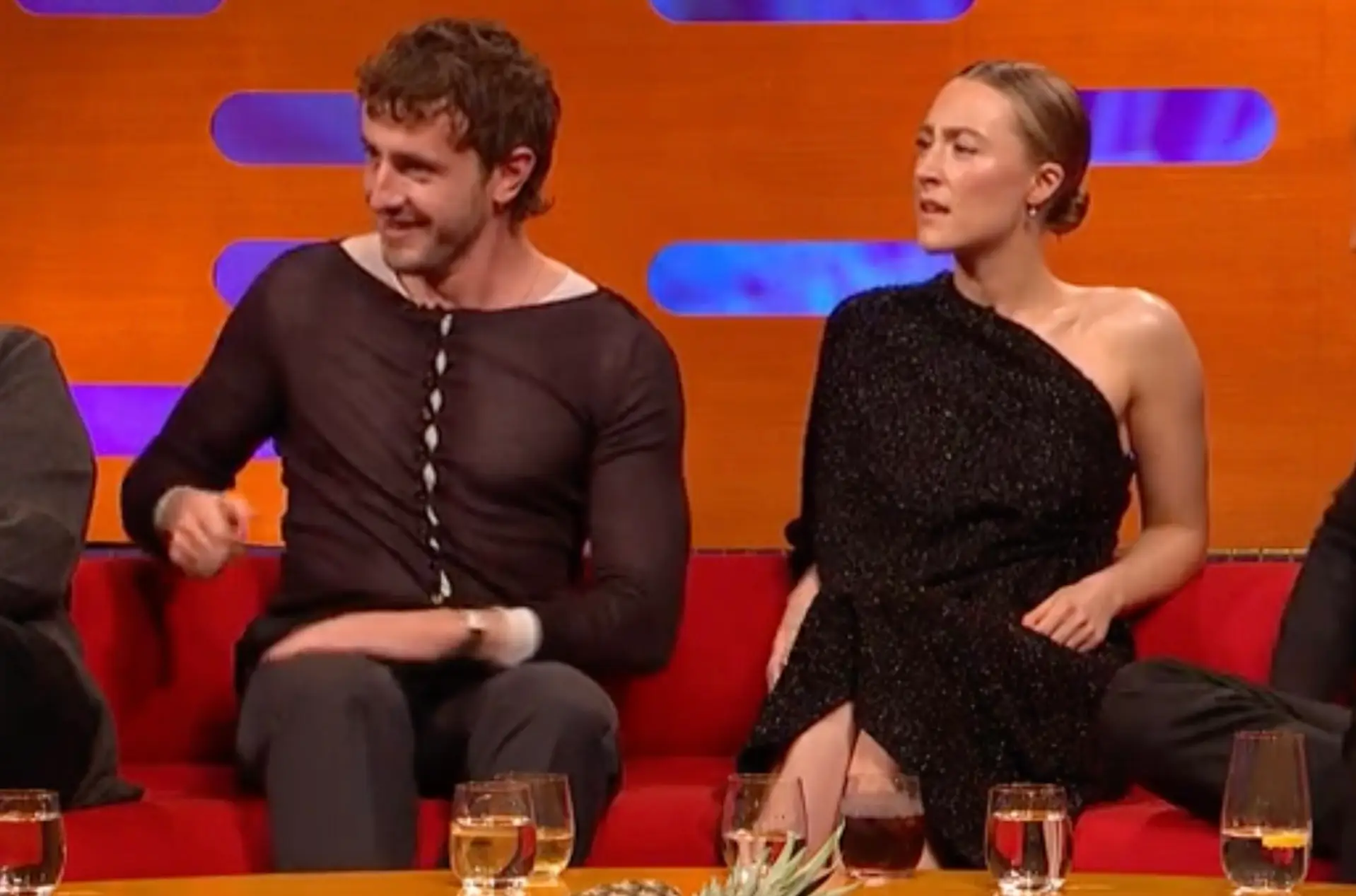 Body language expert Patti Wood revealed what she reckons the actress was really thinking (BBC)