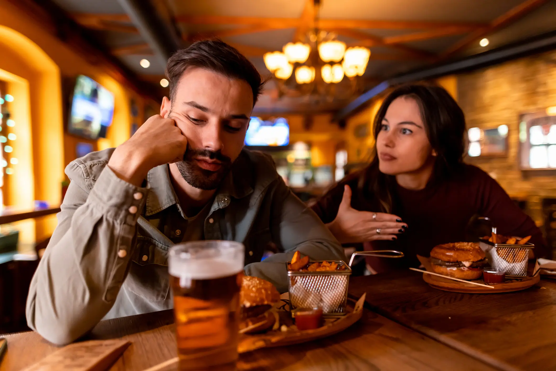 "I showed you the very depths of my soul, please respond." "It's our second date, this is way too much for a second date." (Getty Stock Photo)