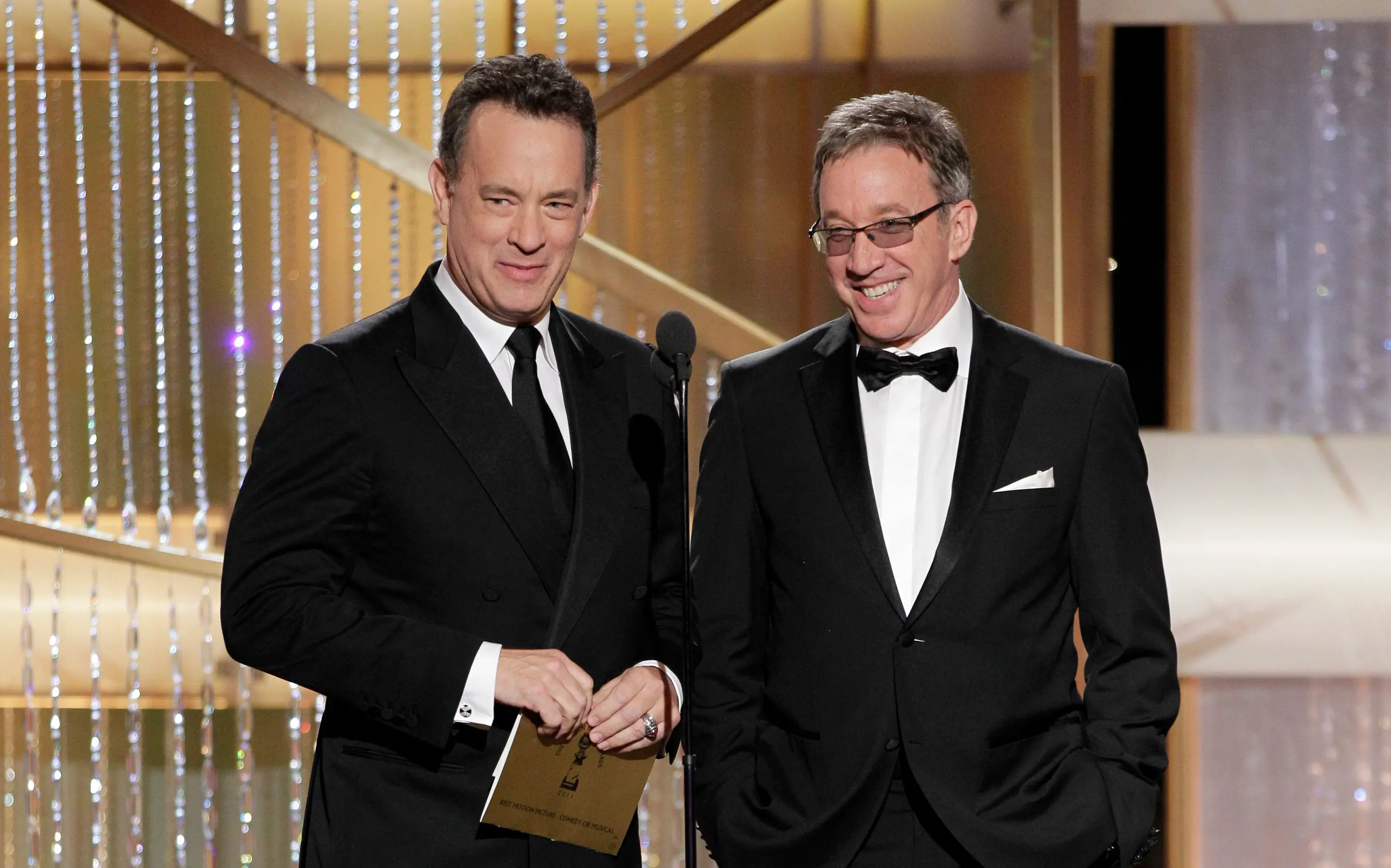 Tom Hanks and Tim Allen thought Ricky Gervais' joke while introducing them fell 'flat' (Paul Drinkwater/NBCU Photo Bank/NBCUniversal via Getty Images via Getty Images)
