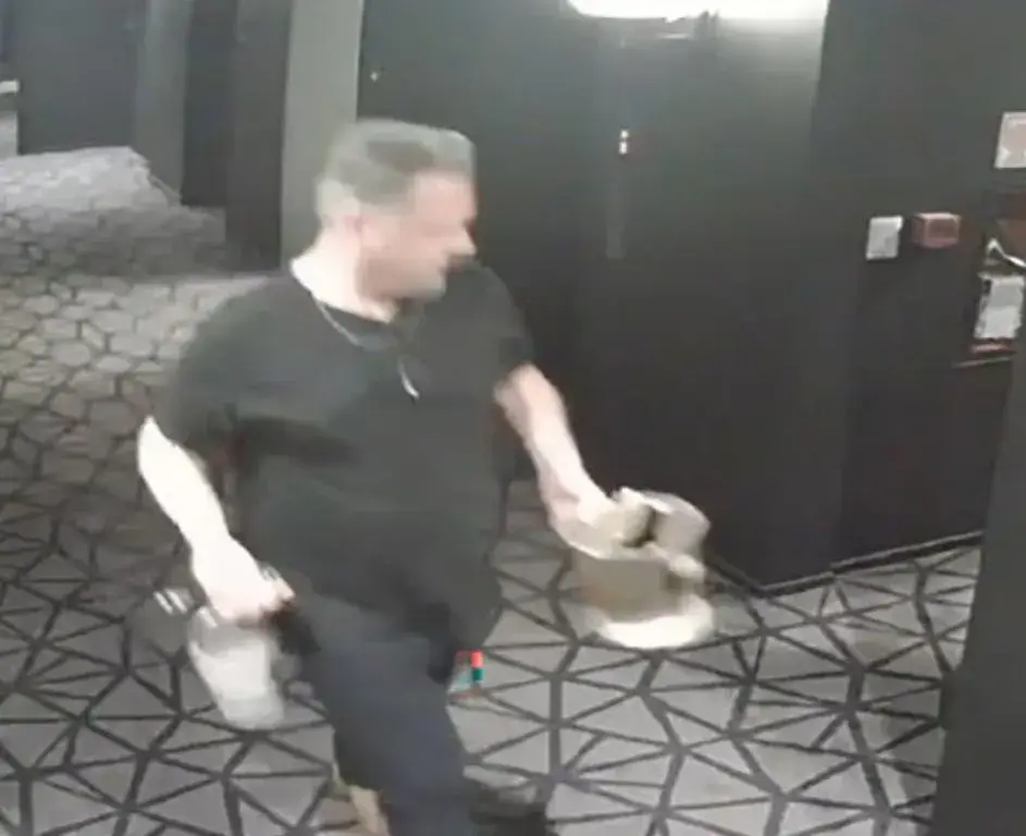 Hotel staff seen bringing buckets of chilled alcohol to the singer's room (Argentina Police)