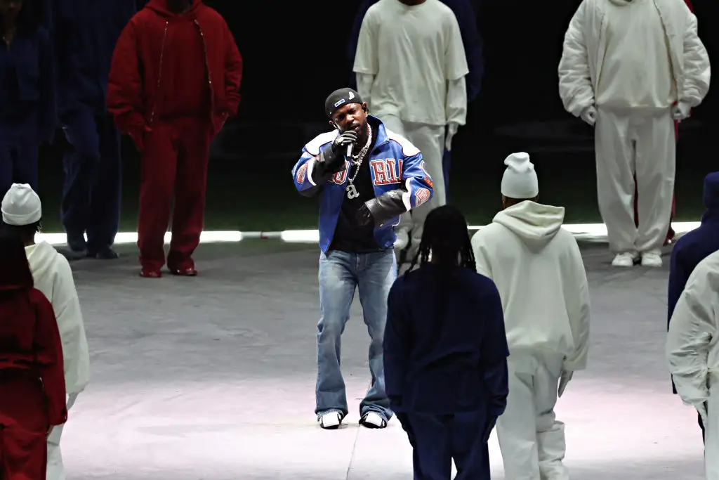 Lamar performed the track during the Super Bowl half-time show (Cindy Ord/Getty Images)