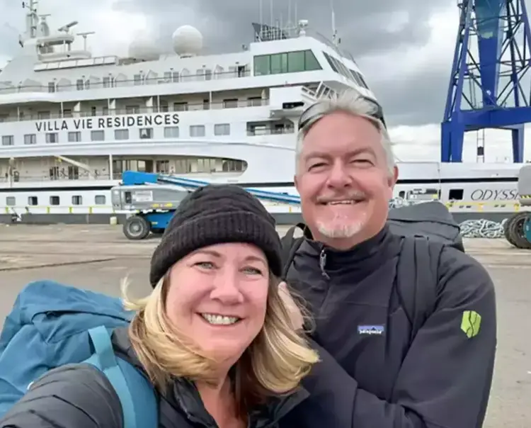 Lanette and Johan have decided to move on whether or not the cruise ship starts sailing again (Lanette Canen)