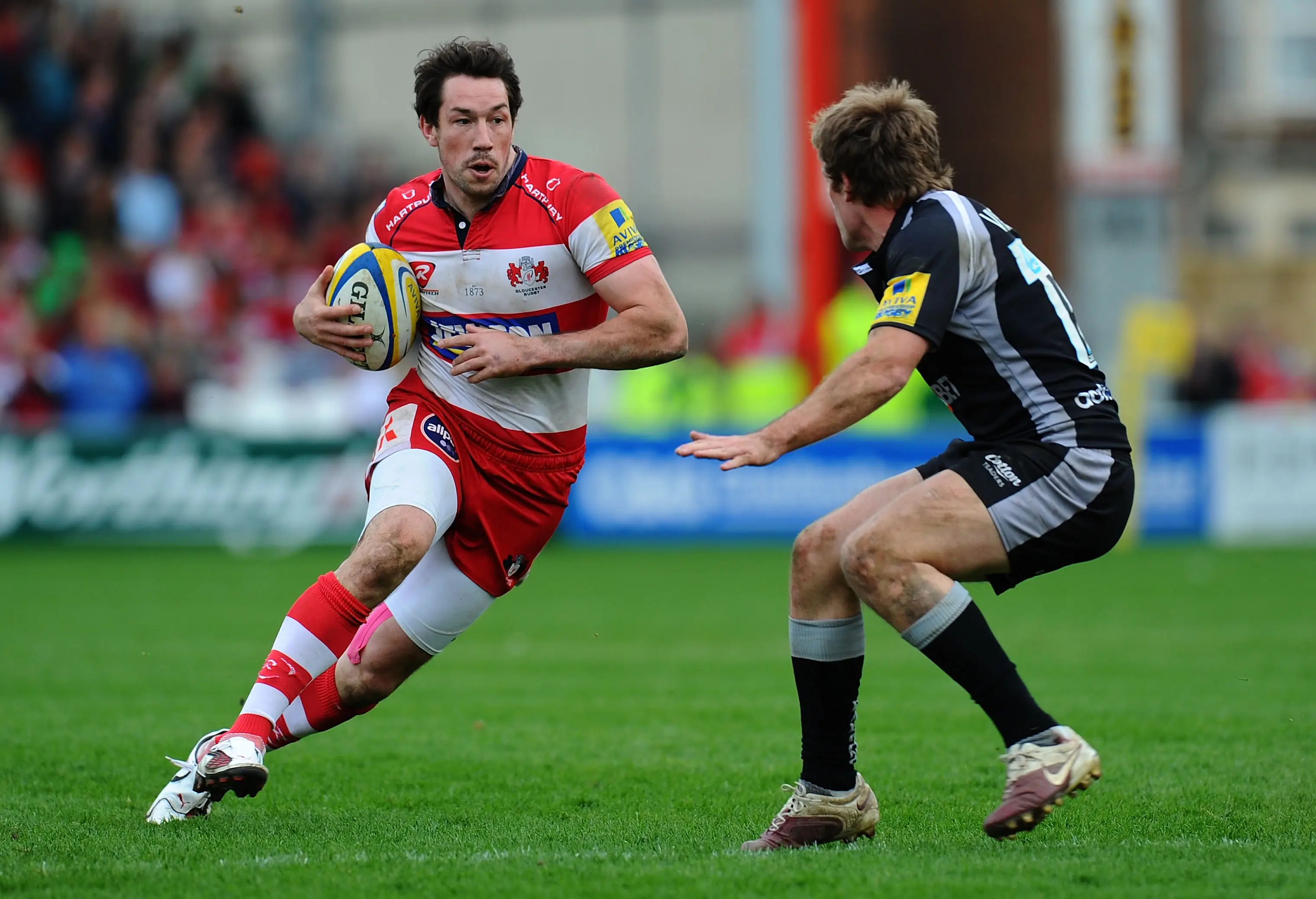 Tom Voyce (left) is feared to be dead as police said they suspect he was swept away in a river (Stu Forster/Getty Images)