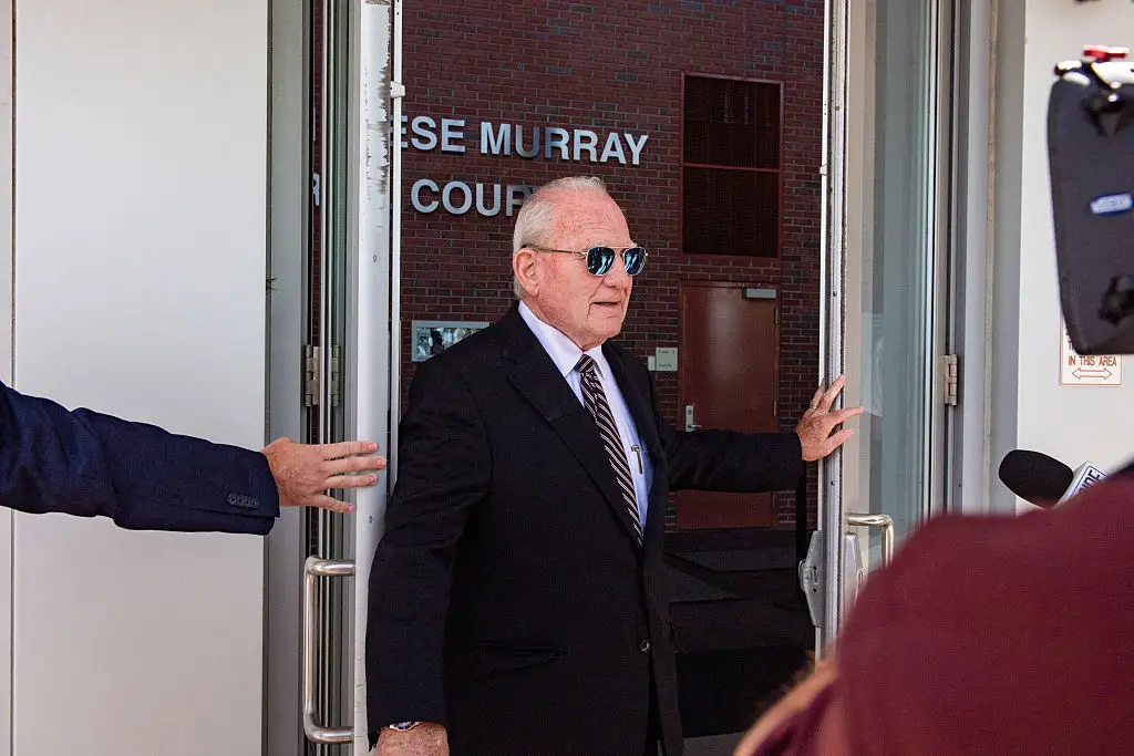 Clancy's attorney Kevin Reddington said 'people enjoy wearing pink' when asked about jurors potentially wearing the colour (JOSEPH PREZIOSO / AFP via Getty Images)